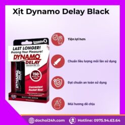 Xịt Dynamo Delay Black 15ml chống xuất tinh sớm Ưu điểm của Xịt Dynamo Delay Black 15ml so với các sản phẩm khác