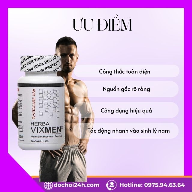 Viên Uống Hỗ Trợ Bổ Thận, Tráng Dương Nam Giới Herba Vixmen Herba Vixmen Có Tốt Không