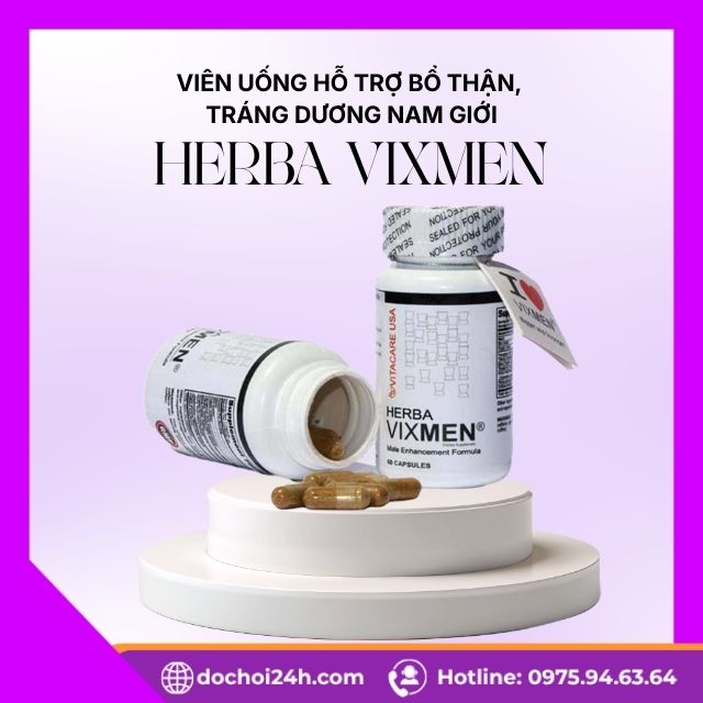 Viên Uống Hỗ Trợ Bổ Thận, Tráng Dương Nam Giới Herba Vixmen Herba Vixmen là gì