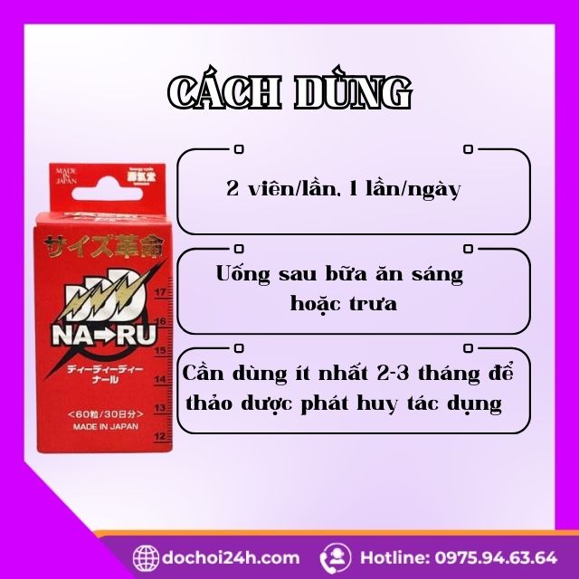 Viên Uống Hỗ Trợ Tăng Kích Thước Dương Vật Naru Nhật Bản Hướng Dẫn Sử Dụng Và Liệu Trình Dùng Naru Đúng Cách
