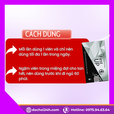 Hướng dẫn cách dùng First Up 1h đúng chuẩn, hiệu quả và an toàn