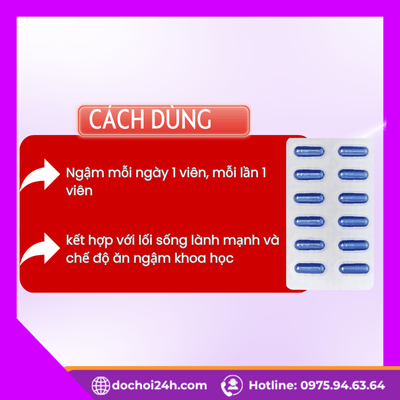 Hướng dẫn cách dùng viên uống Viganam Tâm Bình đúng chuẩn