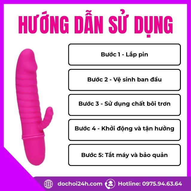 Hướng dẫn sử dụng Dương vật giả Prettylove ARND