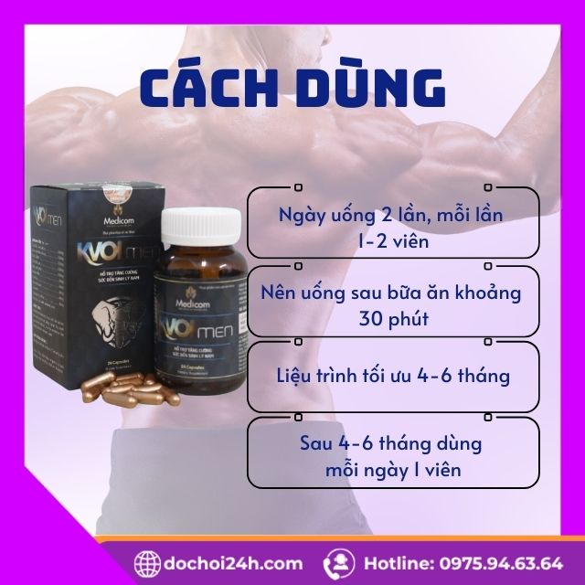 Viên Uống Tăng Cường Sinh Lý Nam Kvoimen Liều Dùng Và Liệu Trình Chuẩn Của Kvoimen Để Đạt Hiệu Quả Tối Ưu