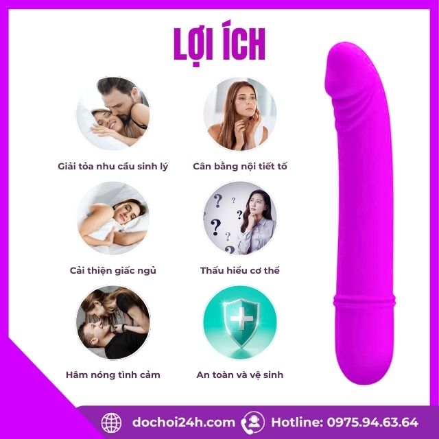 Dương vật giả Pretty Love Beck hỗ trợ chạm điểm G Lợi ích khi dùng Dương vật giả Pretty Love Beck