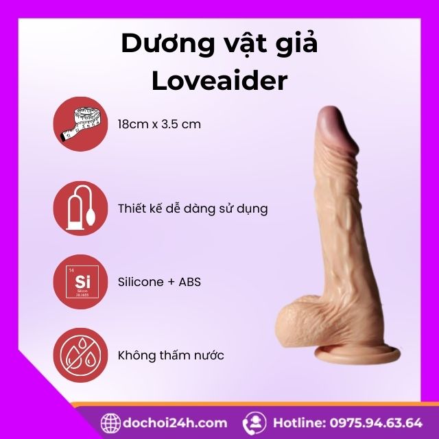 Giới thiệu về dương vật giả thương hiệu Loveaider
