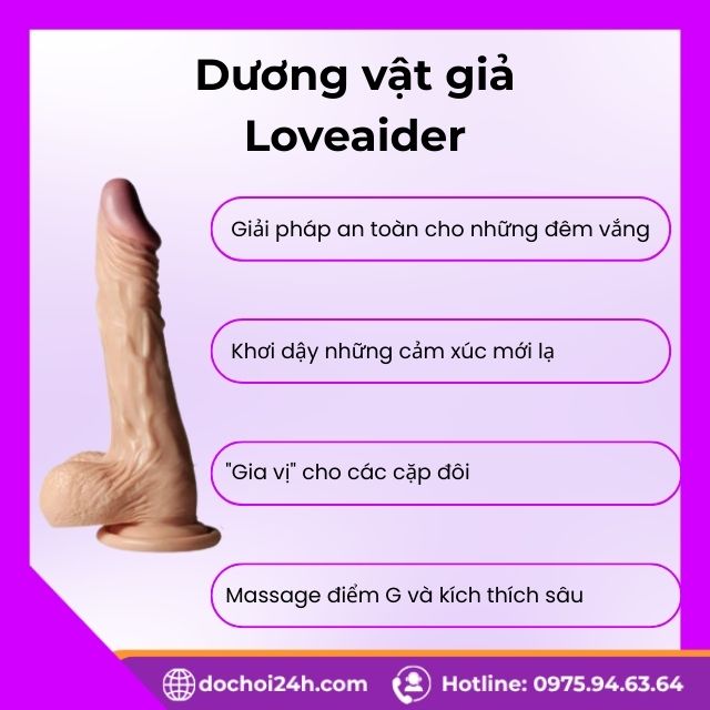 Công dụng của dương vật giả Loveaider trong đời sống chăn gối