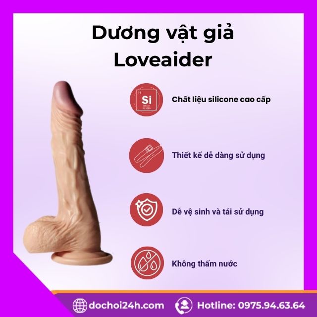 Những ưu điểm nổi bật của dương vật giả Loveaider