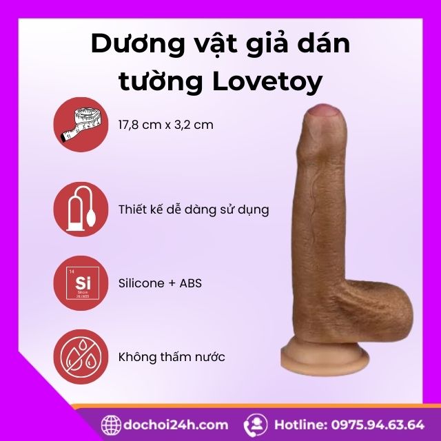 Giới thiệu tổng quan về dương vật giả dán tường Lovetoy
