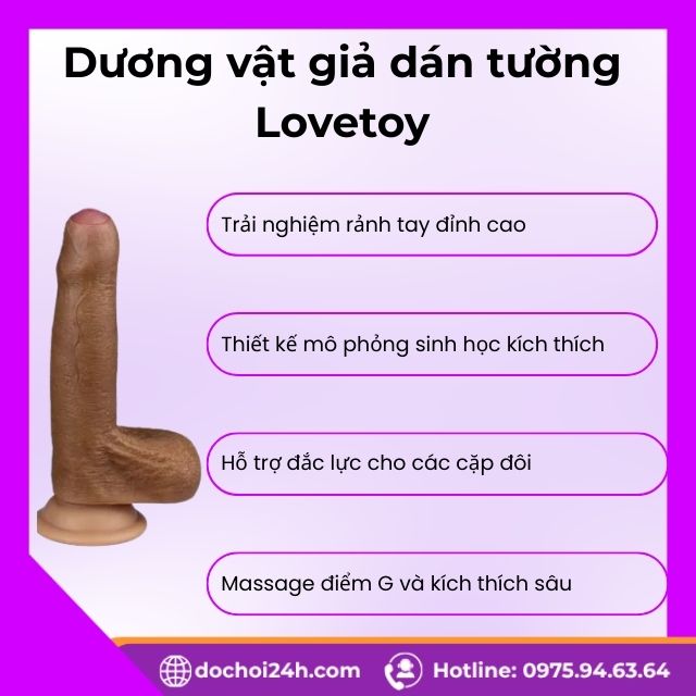 Công dụng nổi bật của dương vật giả dán tường Lovetoy
