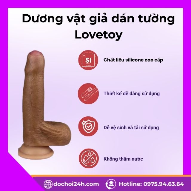 Ưu điểm thiết kế của dương vật giả dán tường Lovetoy