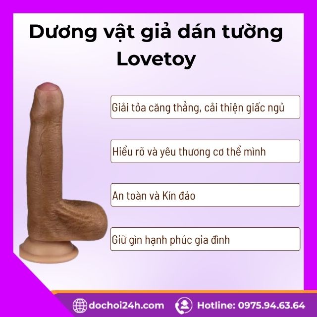 Lợi ích khi sử dụng dương vật giả dán tường Lovetoy thường xuyên