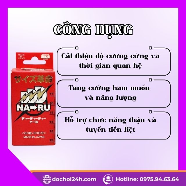 Viên Uống Hỗ Trợ Tăng Kích Thước Dương Vật Naru Nhật Bản Naru Nhật Bản Có Tác Dụng Gì Cụ Thể