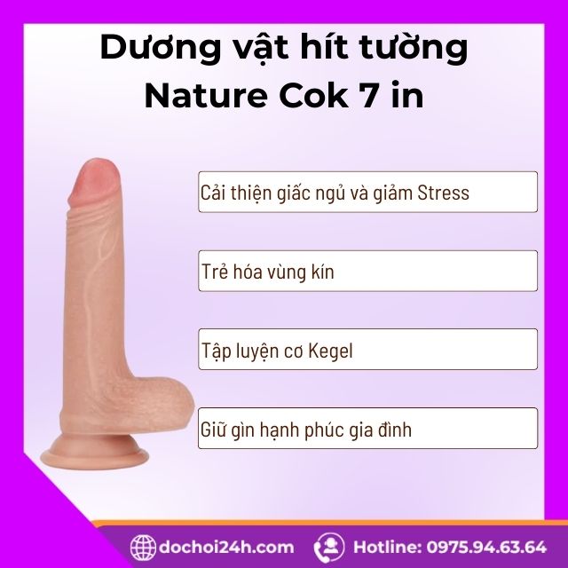 Lợi ích khi sử dụng Dương vật hít tường Nature Cok 7 in 