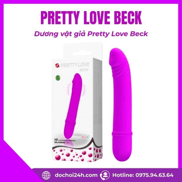 Dương vật giả Pretty Love Beck hỗ trợ chạm điểm G Dương vật giả Pretty Love Beck