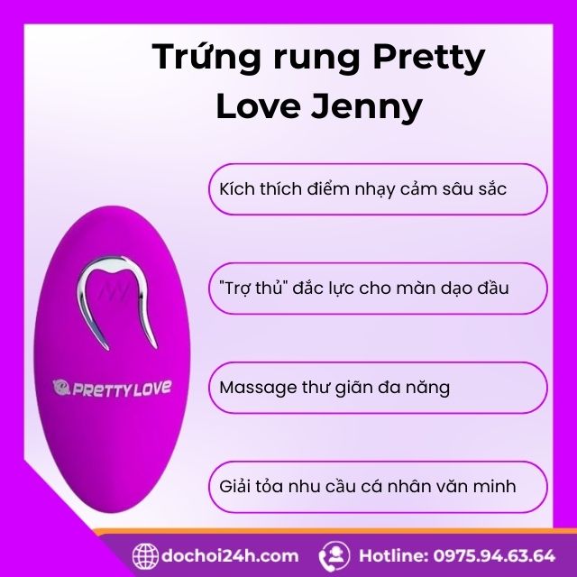 Công dụng tuyệt vời mà Trứng rung Pretty Love Jenny mang lại