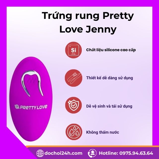 Những ưu điểm nổi bật làm nên tên tuổi Trứng rung Pretty Love Jenny