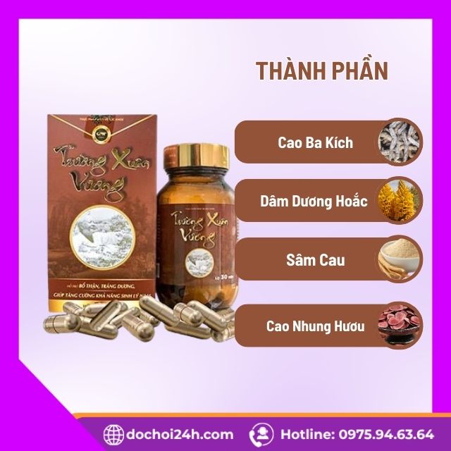 Thành phần của Trường Xuân Vương 30 viên