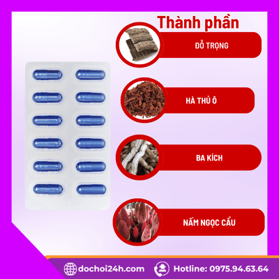 Thành phần thảo dược trong viên uống Viganam Tâm Bình