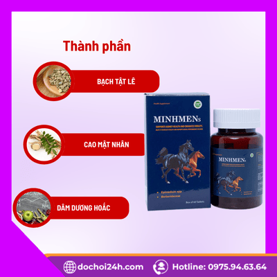 MinhMen viên uống giúp hỗ trợ cải thiện sinh lý nam hiệu quả Thành phần trong viên uống MinhMen ra sao?