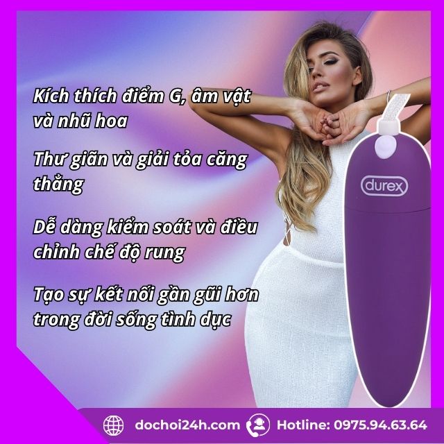 Trứng rung tình yêu Durex S-Vibe