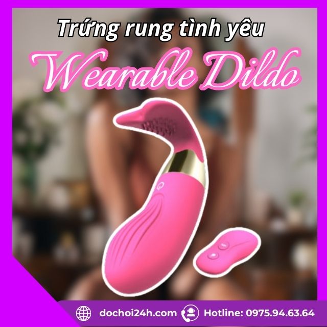 Trứng rung tình yêu Wearable Dildo sưởi ấm kích thích âm đạo Trứng rung tình yêu Wearable Dildo