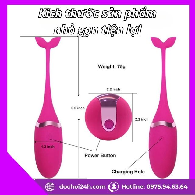 Trứng rung tình yêu cá heo Private không dây dành cho nữ Trứng rung cá heo Private Massager 12 chế độ