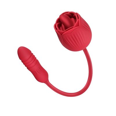 Trứng rung tình yêu hoa hồng 2 đầu rung thụt đa năng dành cho nữ Trứng rung tình yêu hoa hồng 2 đầu