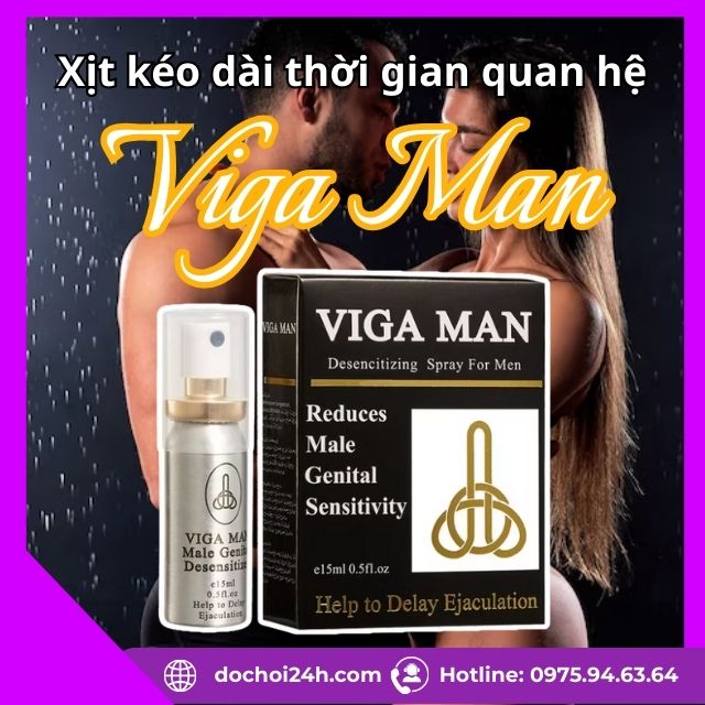 Xịt Viga Man hỗ trợ kéo dài thời gian quan hệ cho nam giới Xịt Viga Man