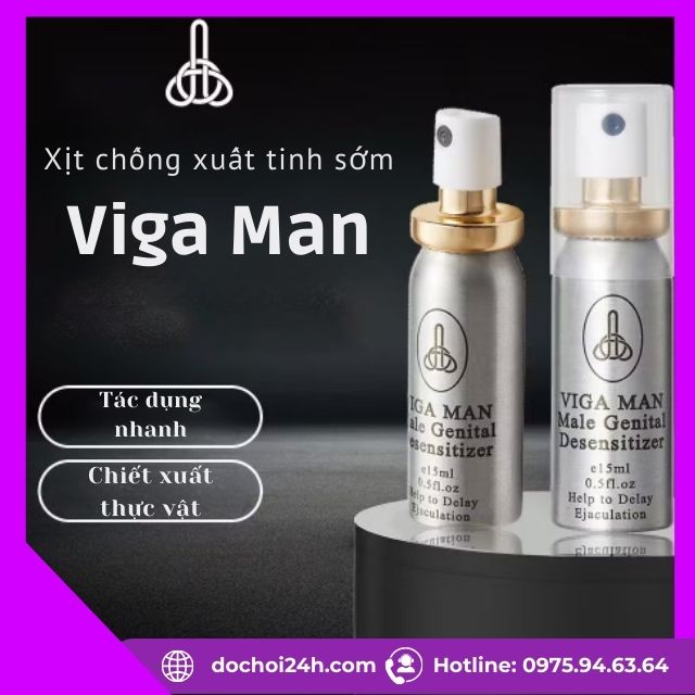 Xịt Viga Man hỗ trợ kéo dài thời gian quan hệ cho nam giới Xịt Viga Man