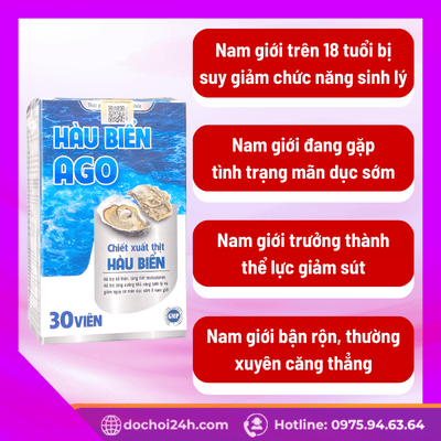 Hàu Biển AGO bí quyết tráng dương bổ thận cho phái mạnh Ai nên dùng Hàu Biển AGO? Đối tượng cần cải thiện