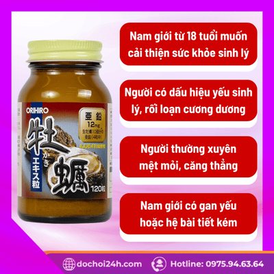 Đối tượng sử dụng Orihiro New Oyster Extract