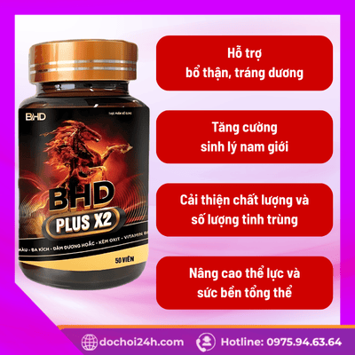 Công dụng vượt trội của Bổ Hoàn Dương Plus X2