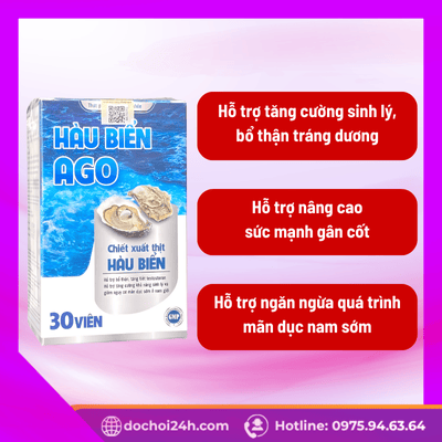 Hàu Biển AGO bí quyết tráng dương bổ thận cho phái mạnh Lợi ích vàng của Hàu Biển AGO