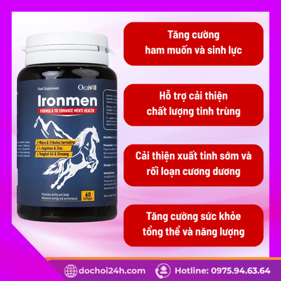 Lợi ích vàng Ironmen Ocavill mang lại cho sinh lý phái mạnh
