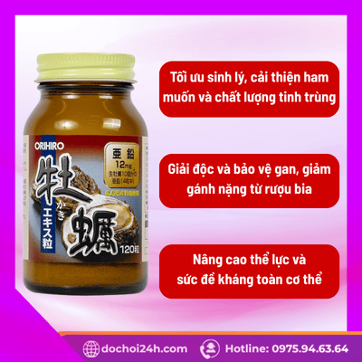 Viên uống Orihiro New Oyster Extract mang đến công dụng gì?