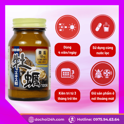 Cách dùng viên uống Orihiro New Oyster Extract