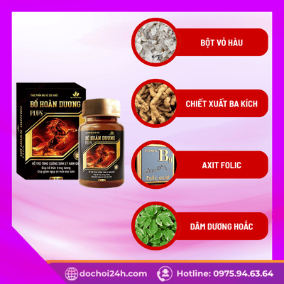 Viên uống Bổ Hoàn Dương Plus hỗ trợ bổ thận tráng dương Thành phần quý giá tạo nên Bổ Hoàn Dương Plus