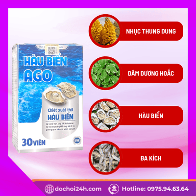 Hàu Biển AGO bí quyết tráng dương bổ thận cho phái mạnh Thành phần từ thiên nhiên của Hàu Biển AGO