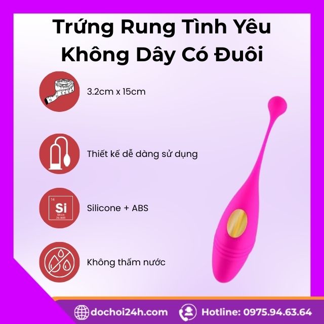 Giới thiệu về Trứng rung tình yêu không dây có đuôi