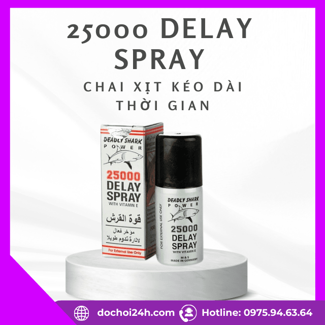 Chai xịt 25000 Delay Spray là gì?
