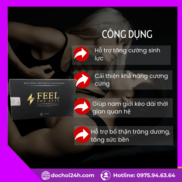 Công dụng của viên ngậm Feel The Best đối với sinh lý nam giới