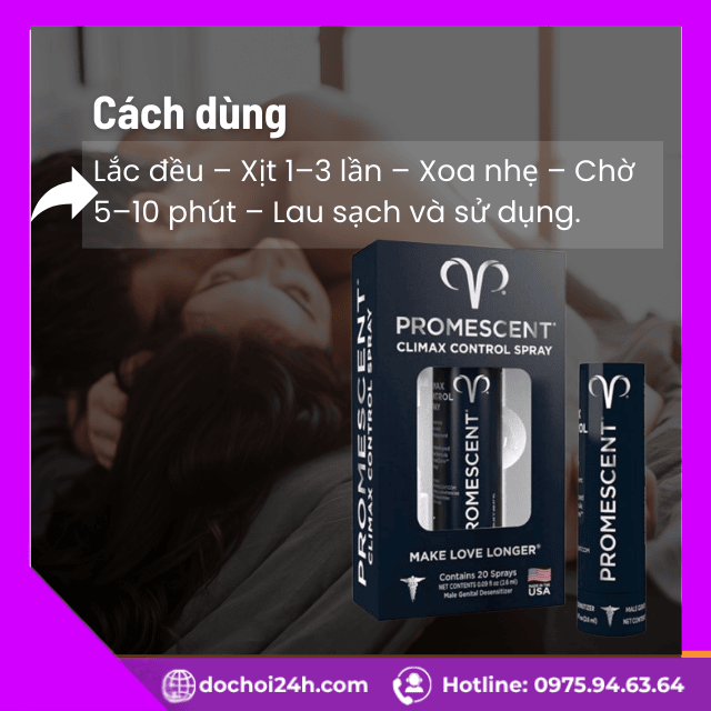 Hướng dẫn sử dụng xịt Promescent đúng chuẩn