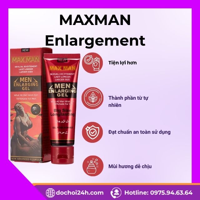 Ưu điểm của dòng sản phẩm MAXMAN Enlargement