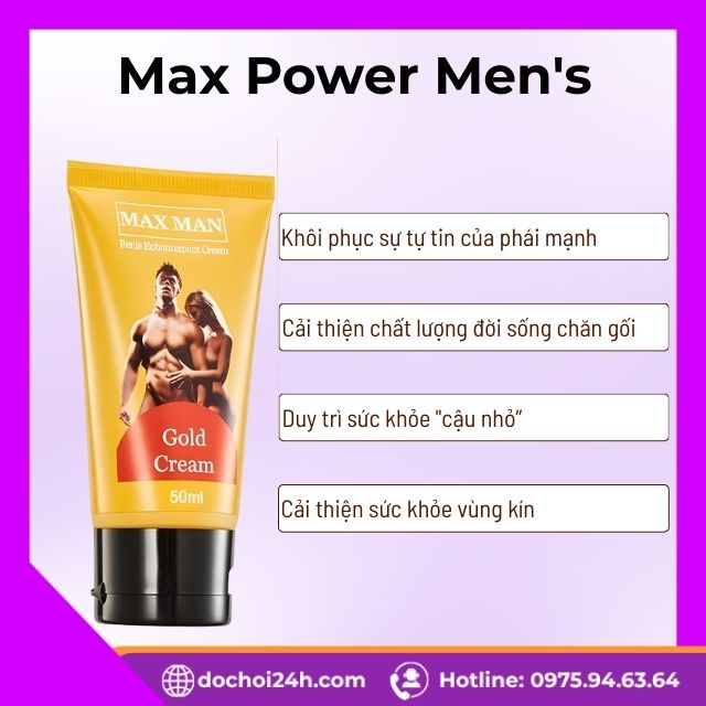 Lợi ích khi sử dụng Max Power Men's lâu dài