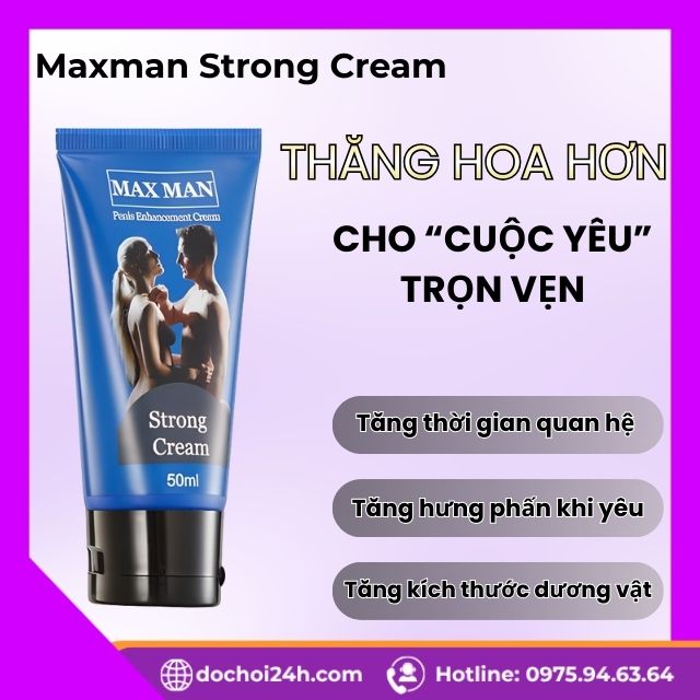 Giới thiệu tổng quan về Maxman Strong Cream