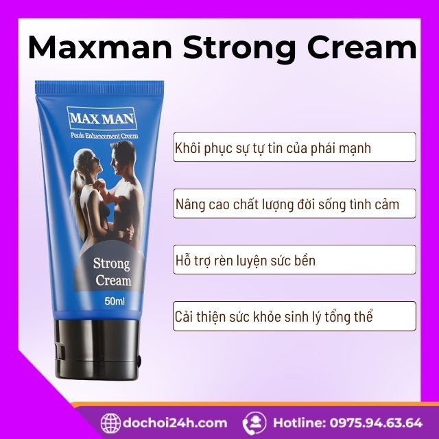 Lợi ích khi sử dụng Maxman Strong Cream thường xuyên