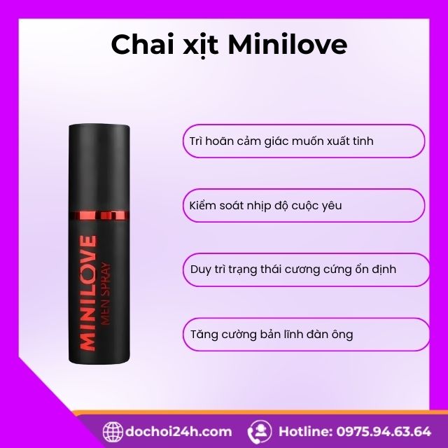 Công dụng chính của Chai xịt Minilove