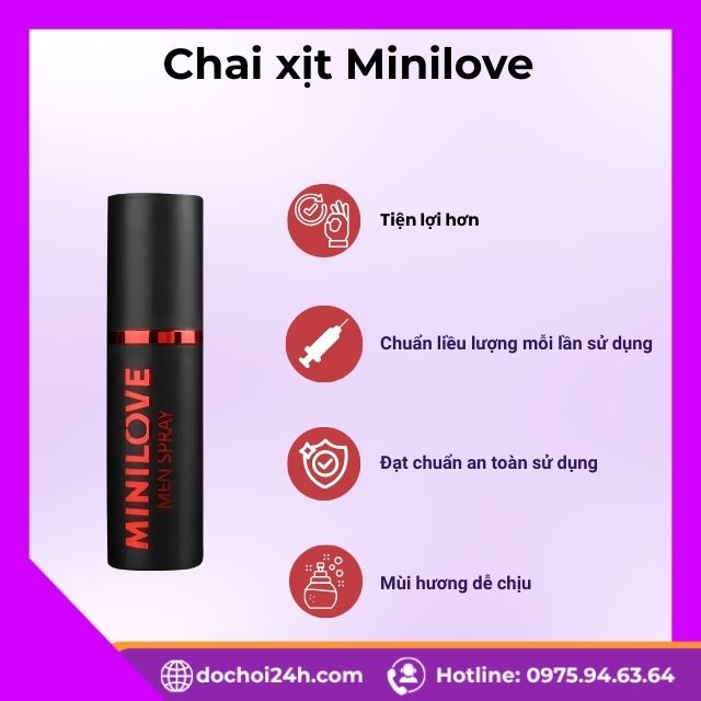 Những ưu điểm nổi bật của dòng Chai xịt Minilove 10ml