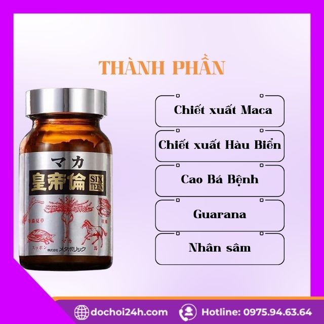 Viên Uống Tăng Cường Sinh Lý Nam Giới Maka Sixteen Phân Tích Chuyên Sâu Thành Phần Maka Sixteen